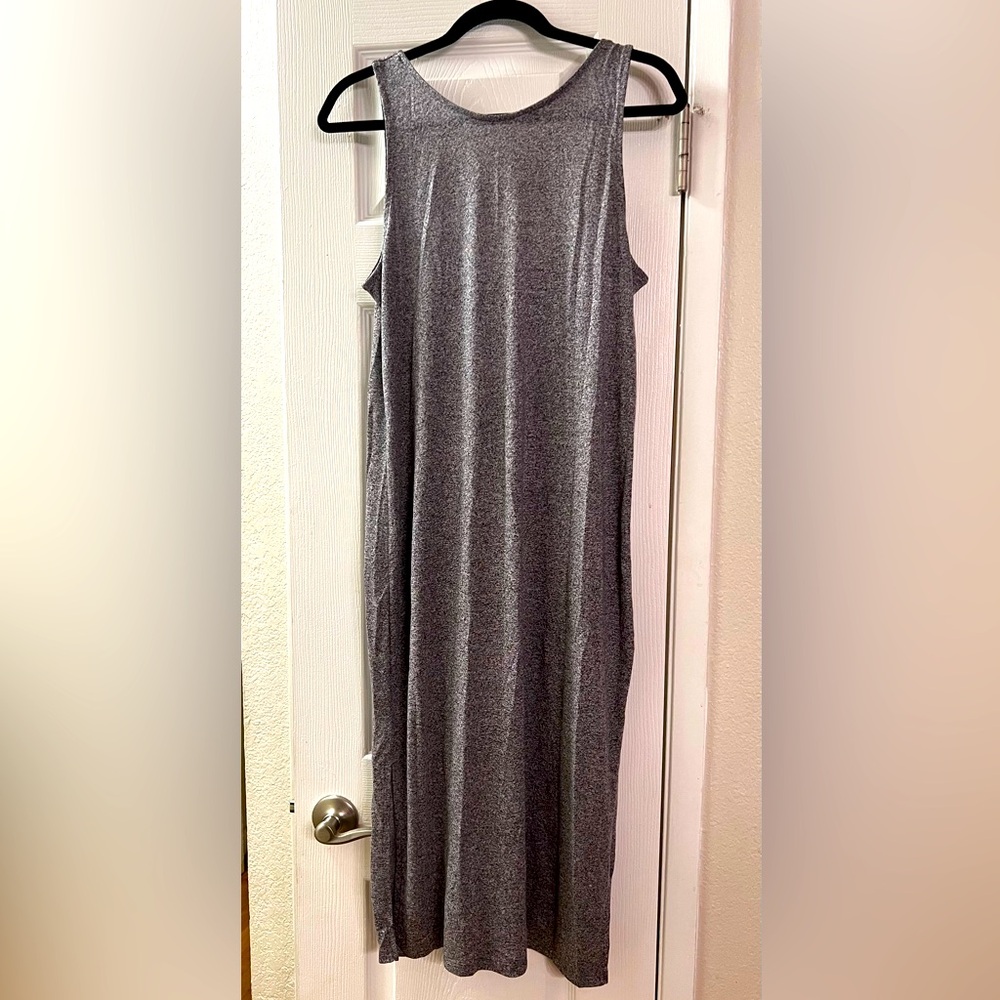 H&M Midi Dress, Open Back, Side Slits - Size 12